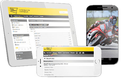 οι MotoGP αγορές από το Interwetten σε όλες τις κινητές συσκευές.