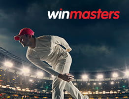 ένα κρίκετ στιγμιότυπο και το λογότυπό του winmasters