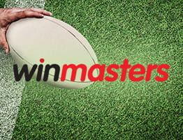 ένα ράγκμπι στιγμιότυπο και το λογότυπό του winmasters